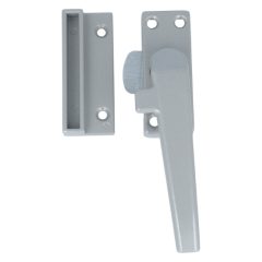 ODShop raamsluiting met sluitplaat rechts aluminium grijs gelakt