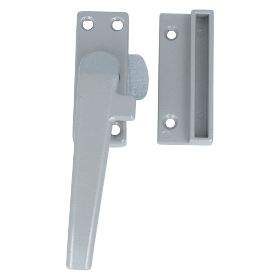 ODShop raamsluiting met sluitplaat links aluminium grijs gelakt