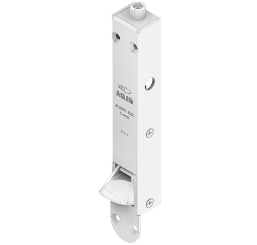 Olda automatische kantschuif type 28 voor houten deuren verlengde schoot +8 mm type 1 staal verzinkt