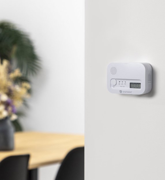 Smartwares koolmonoxide melder type FGA-13041 met sensor wit - Afbeelding 2