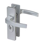 Nemef veiligheidsbeslag PC55 kortschild kruk/kruk 3407-II met kerntrek beveiliging SKG3 aluminium F1