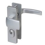 Nemef veiligheidsbeslag PC72 kortschild knop/kruk 3405-II met kerntrek beveiliging SKG3 aluminium F1