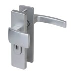 Nemef veiligheidsbeslag PC55 kortschild knop/kruk 3405-II met kerntrek beveiliging SKG3 aluminium F1