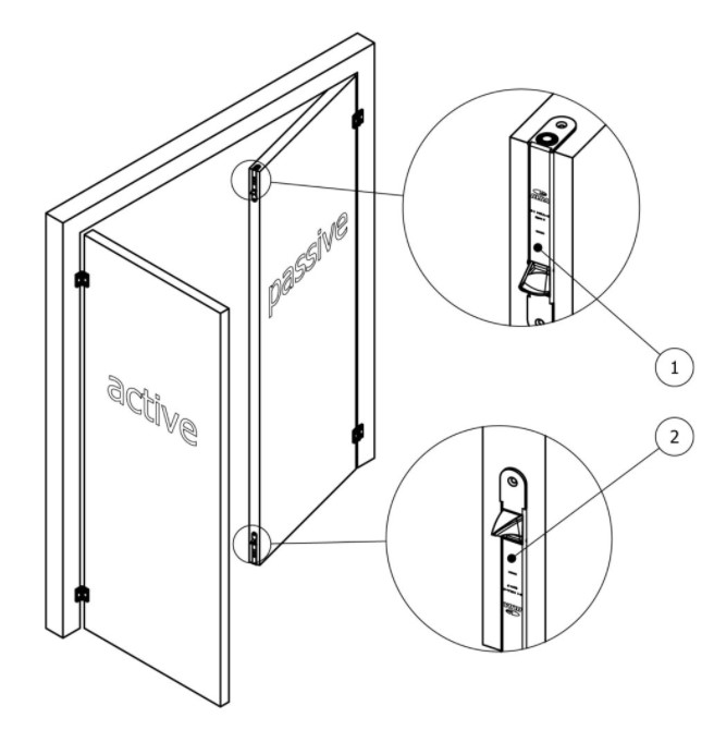Olda automatische kantschuif type 43 doornmaat 32mm voor stalen/aluminium deuren type 2 staal verzinkt - Afbeelding 5