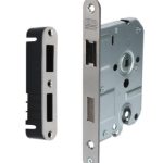 Nemef magneet cilinder PC55 insteekslot 1269/77 met rvs voorplaat inclusief sluitkom 1269/71
