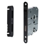 Nemef magneet cilinder PC55 insteekslot 1269/73 met zwarte voorplaat inclusief sluitkom 1269/73