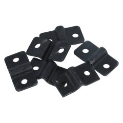 Draadpaneelklem 4 mm staal zwart 6 stuks inclusief schroeven