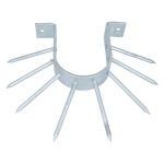 Anti klimbeugel halfrond verzinkt