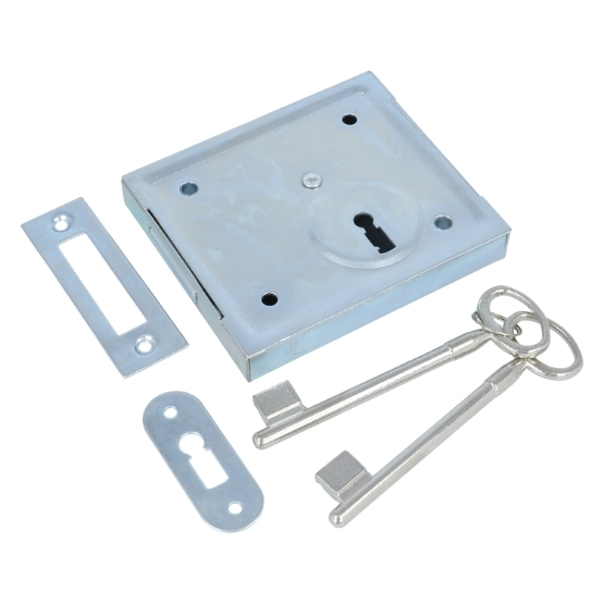 Opleg kelderbandslot 100x85 mm extra zwaar staal verzinkt