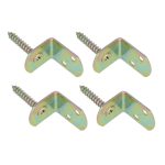 L-beslag met schroef gegalvaniseerd verzinkt 4 stuks