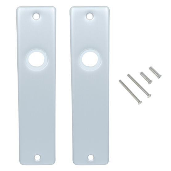 ODShop deurklink vierkant met kortschild blind aluminium F1 - Afbeelding 5