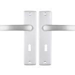 ODShop deurklink vierkant met kortschild SL56 aluminium F1