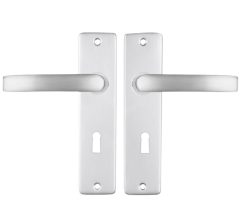 ODShop deurklink vierkant met kortschild SL56 aluminium F1