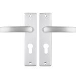 ODShop deurklink vierkant met kortschild PC55 aluminium F1