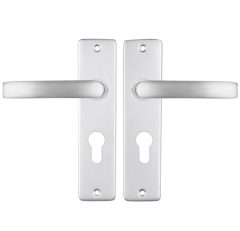 ODShop deurklink vierkant met kortschild PC55 aluminium F1