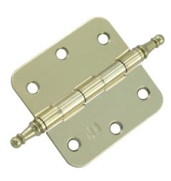 Starx vaaskopscharnier met ronde hoeken 76 x 76 mm vermessingd