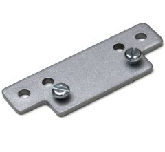 Opdekplaat t.b.v. deuropvanger bij smalle kozijnen zilvergrijs