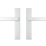 AXA binnendeurbeslag Edge blind met deurklink Riga aluminium F1