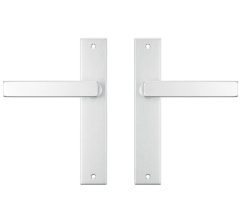 AXA binnendeurbeslag Edge blind met deurklink Riga aluminium F1