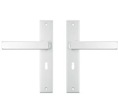 AXA binnendeurbeslag Edge SL56 met deurklink Riga aluminium F1