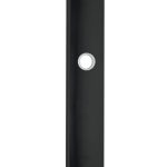 AXA veiligheidsschild Curve buiten krukgat-blind aluminium zwart