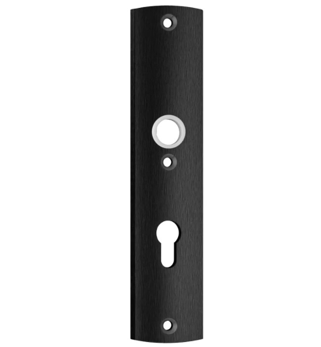 AXA veiligheidsschild Curve Plus binnen PC72 aluminium zwart