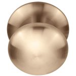 Voordeurknop BASIC LB80V vast met rozet PVD licht brons