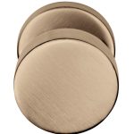 Voordeurknop BASIC LB503V vast op rozet PVD licht brons