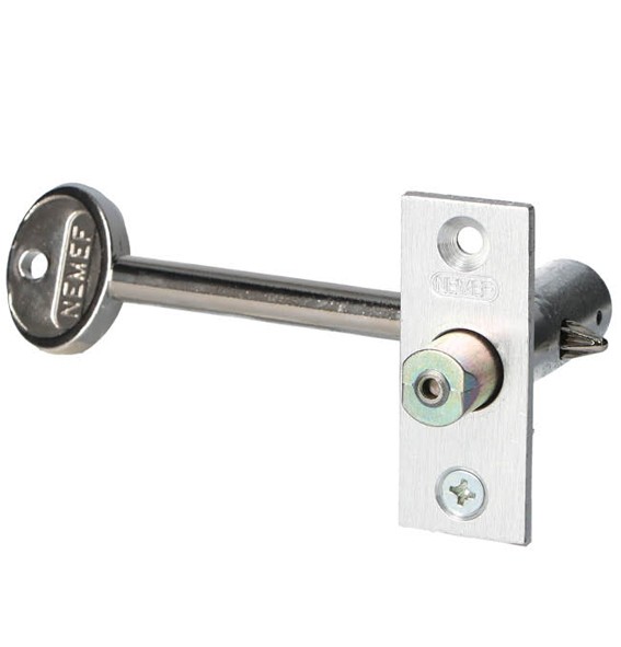 Nemef insteekgrendel afsluitbaar 2603/4-18 mm aluminium F1