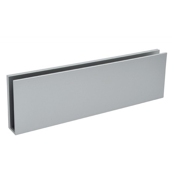 Glaspaneelbeugel voor Geze TS2000/3000/5000 deurdranger zilver